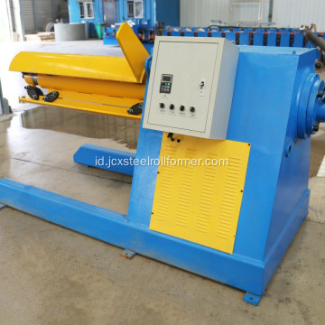 5 ton decoiler hidrolik otomatis untuk roll membentuk mesin